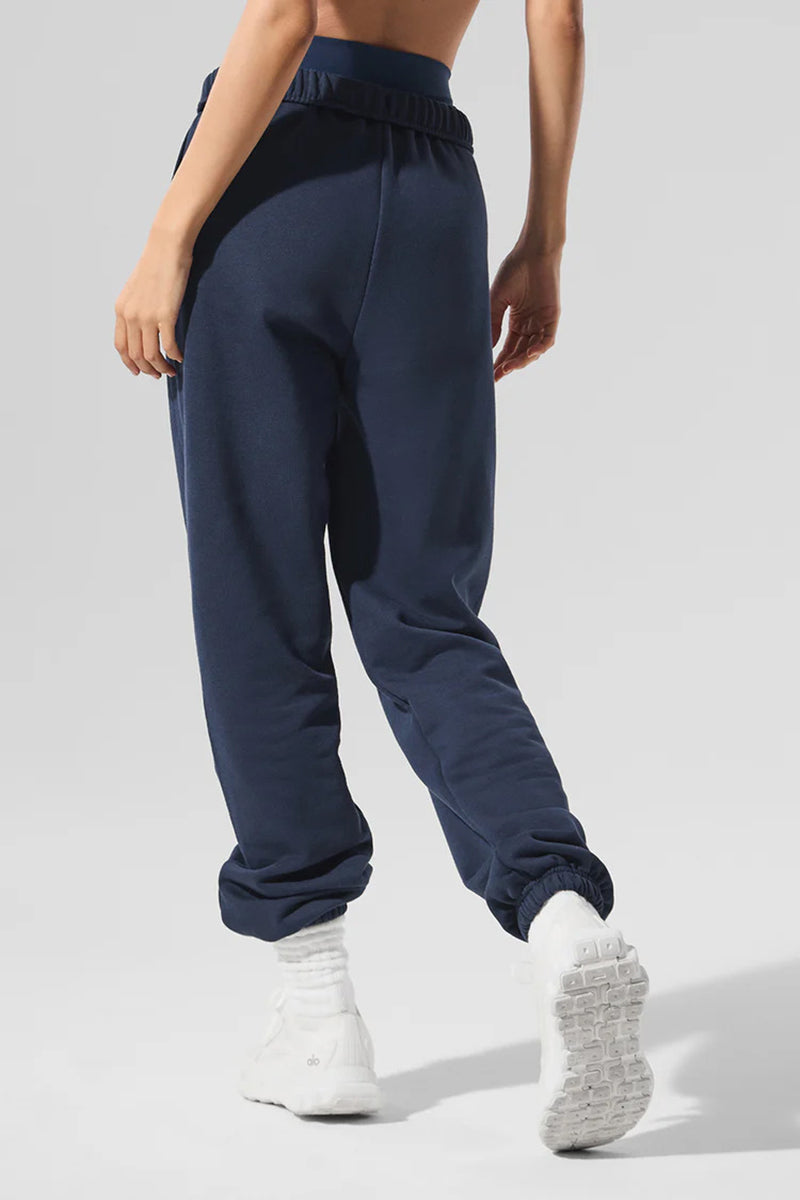 Women Relaxed Fit Cuffed Ankle Cotton Sweatpants
