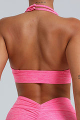Women Adjustable Straps Hanging Neck Skinny Back Quick Dry Sports Fitness Running Yoga Bra