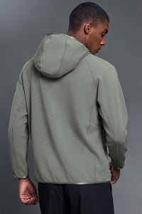 Men Outdoor Hooded Comfortable Stretchy Long Sleeve Sweatshirt