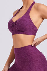 Women Adjustable Straps Hanging Neck Skinny Back Quick Dry Sports Fitness Running Yoga Bra