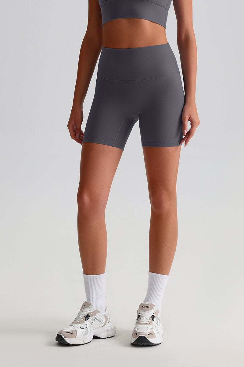Women High Waisted Butt Lifting Seamless Naked Sensation Yoga Shorts