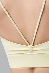 Women Sports Sets:Thin Strap Bra And  Side Pocket Shorts