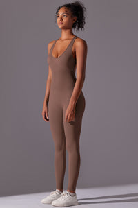 Seamless Women'S I-Back Yoga Sport Jumpsuit