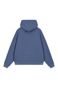 Unisex Fall Boxy Fit Waffle Texture Pullover Relaxed Hoodie