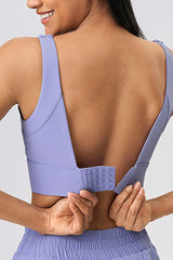 Women Lift Side-Support 4-Row Hook Shockproof Anti-Sag Yoga Sports Bra