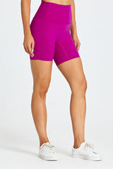 Solid Side Pocket Sports Shorts