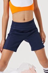 Kids high-waisted sport shorts.