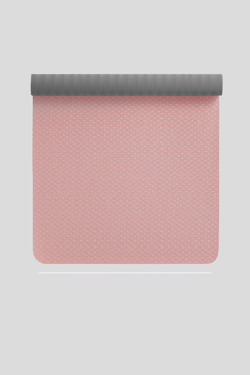 Women's TPE Non Slip Yoga Mat with Strap - Multicolor