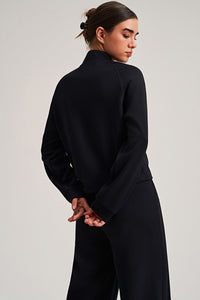 Women Stand Collar Slim-Fit Multi-Pocket Sporty Casual Jacket