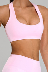 Women’s U-neck Racer-Back Back Beauty Sports Bra