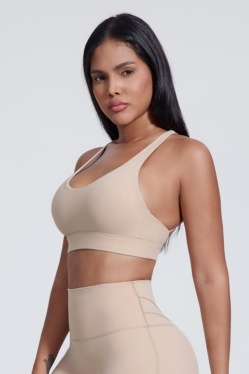 Women'S Yoga Cross Line Sports Bra Tank Top