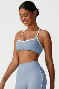 Women Cross-Back Supportive High-Impact Naked-Feel Sports Bra