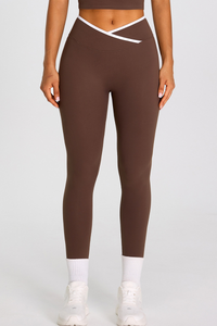 Women's Athletic Cross-Waist High Stretch Yoga Leggings