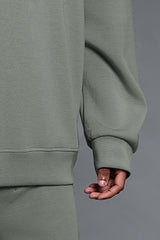 Men Air Layer Half-Zip Comfortable Loose Hoodie