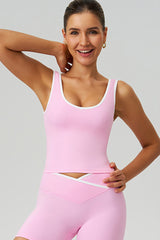 Women Naked-Feel Crisscross Back Sports Bra