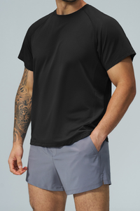 Men's Raglan Sleeve Quick Dry Sports Short Sleeve T-Shirt