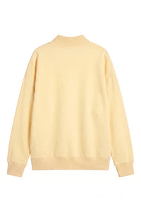 Women's Fall Fleece Relaxed Mock Neck Sweatshirt