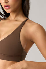 Women V-Neck Wire-Free Sculpting High-Support Yoga Sports Bra