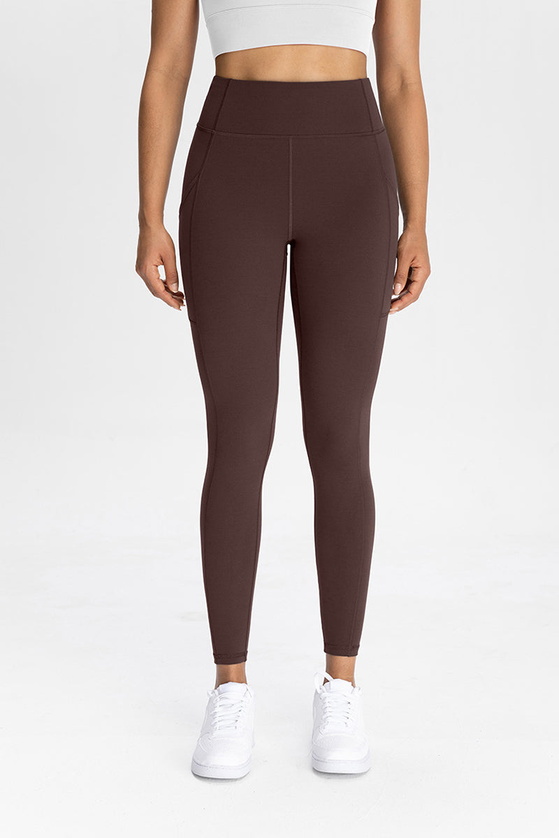 Women Pocket High-Waisted Naked Feel Quick-Dry Yoga Leggings