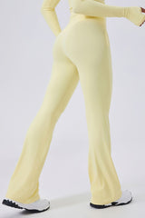 Women High-Waisted Flared Sculpting Yoga Leggings