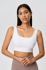 Women Shockproof Lift Hollowed Back Naked-Feel Yoga Sports Bra
