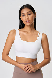 Women Shockproof Lift Hollowed Back Naked-Feel Yoga Sports Bra
