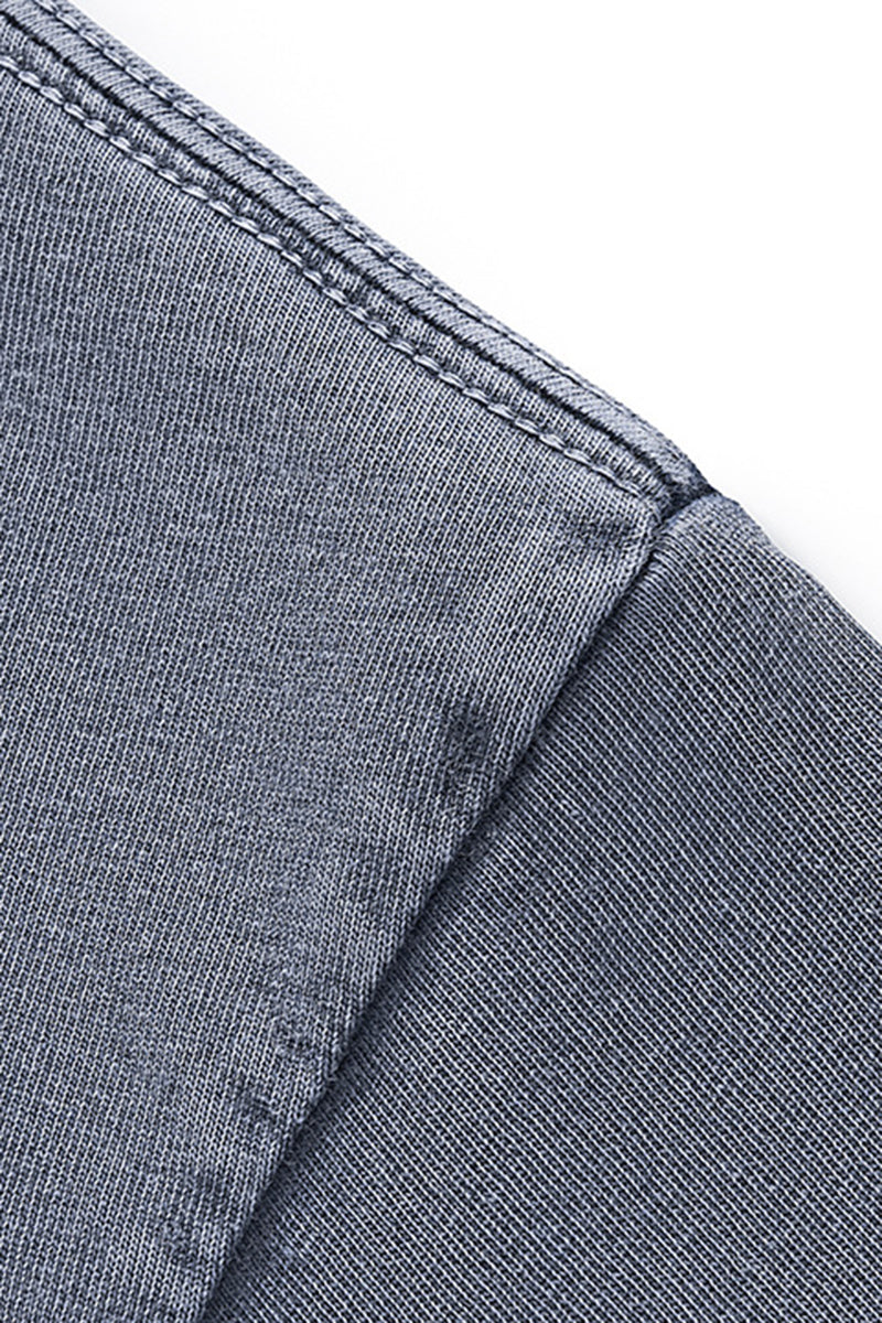 Unisex Casual Pure Cotton Long Sleeves