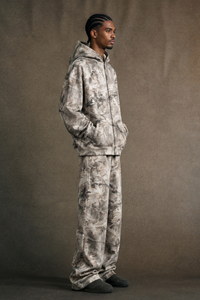 Men's Loungewear Sets:Camo Hooded Jackets & Casual Pants