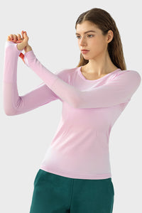 Women'S Yoga Long Sleeved With Thumbhole