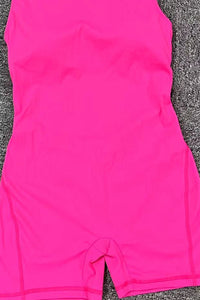 Women Sleeveless Back Hollow Fitness Peach Butt Removable Chest Pad Sports Yoga Bodysuit