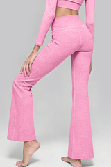 Women's V-waist Pleated Draping Loose Relaxed  Flare Pants