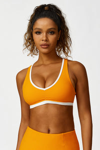 Women'S Color Clash Sports Bra