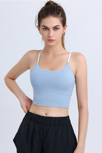 Crossover Color Clash Sling Sports Bra