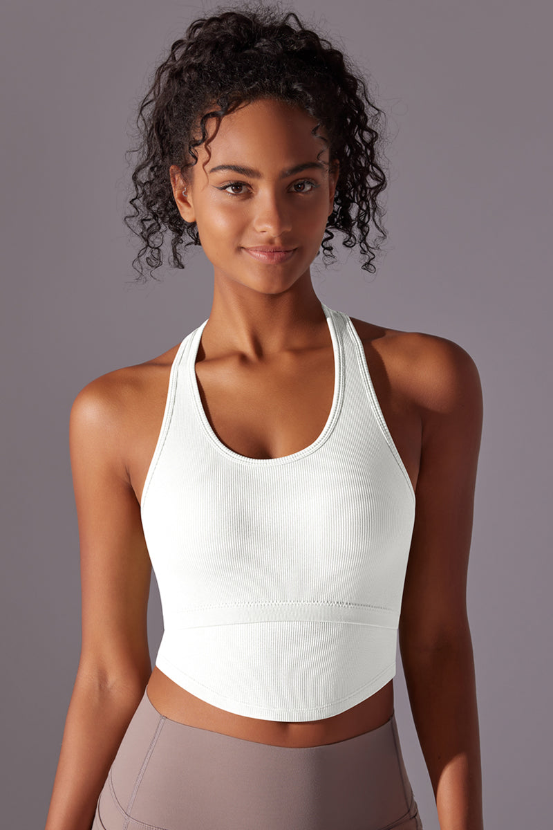 Women'S I-Back Ribbed Sport Tank Top