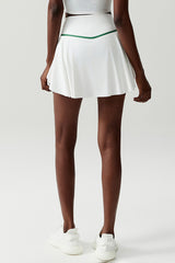 Women High Waist Tennis Skirt Two Layer Quick Dry Sports