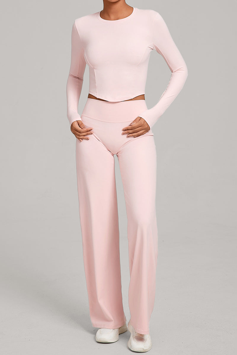 Women Naked Feel Flared Yoga Set