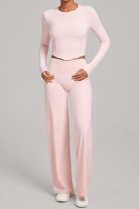 Women Naked Feel Flared Yoga Set