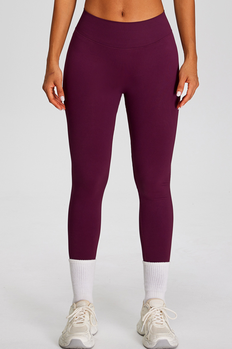 Women's Seamless Pleated Buttocks Lift Sports Yoga Leggings