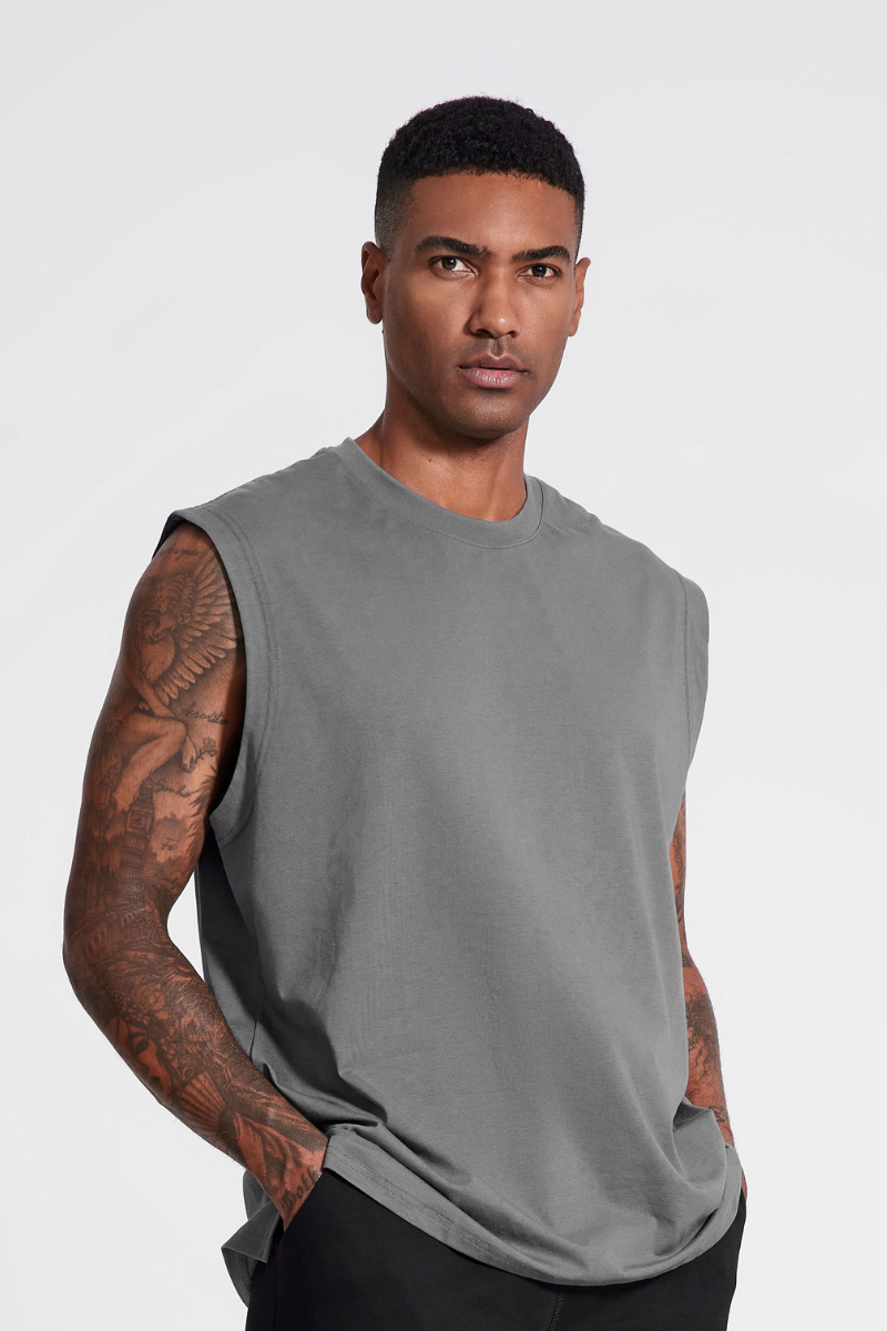 Men's Loose Fit Sleeveless Workout Tank Top