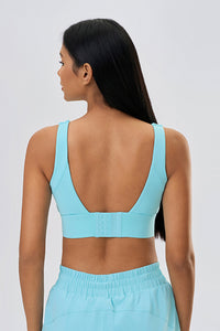 Women Lift Side-Support 4-Row Hook Shockproof Anti-Sag Yoga Sports Bra