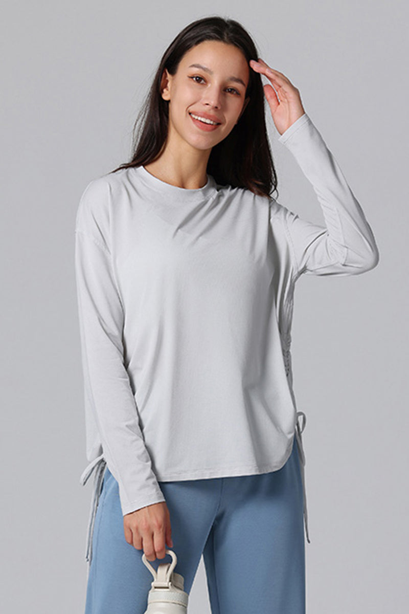 Women'S Loose Pleated Sports T-Shirt