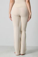 Women's High-Waist Fitted Flare Pants