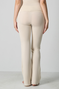 Women's High-Waist Fitted Flare Pants