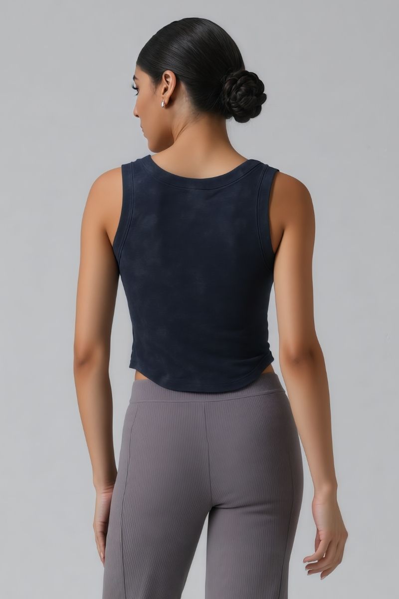Women's Distressed Washed Tank Top - Streetwear Style