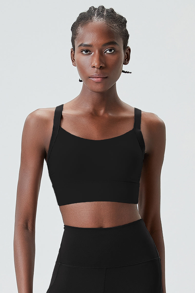 Full coverage with wide straps Sports bra