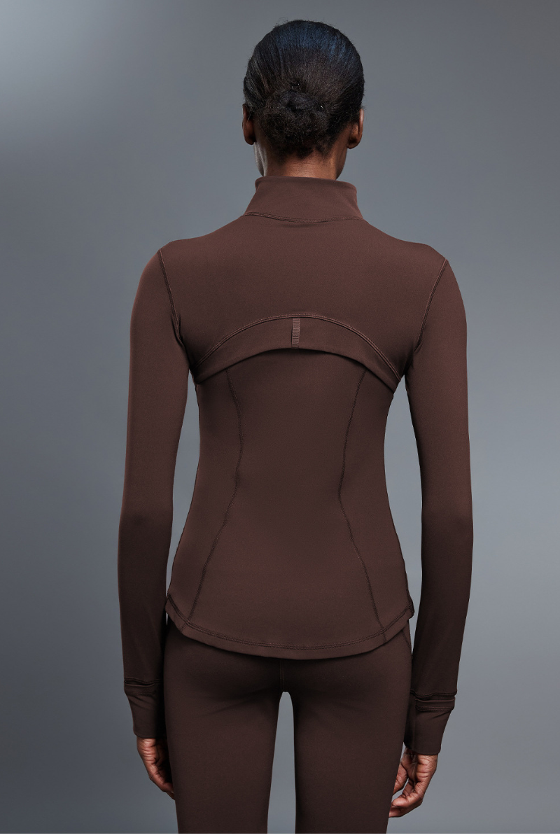 Women Slim-Fit Stretch Yoga Cycling Running Workout Jacket