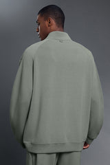 Men Air Layer Half-Zip Comfortable Loose Hoodie