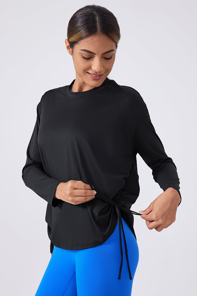 Women's Sports Breathable Loose Long Sleeve Yoga Wear