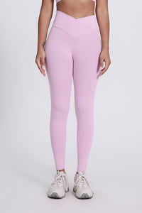 Women'S Bright Crossover High-Waisted Hip Lift Dance Stretch Cropped Pants