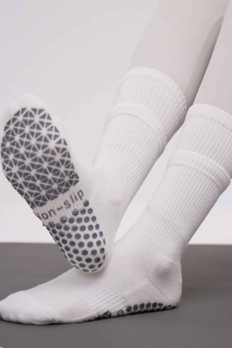Women's Double-Layer Color-Block Yoga Grip Five-Toe Socks